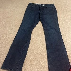 Dark wash bootcut jeans